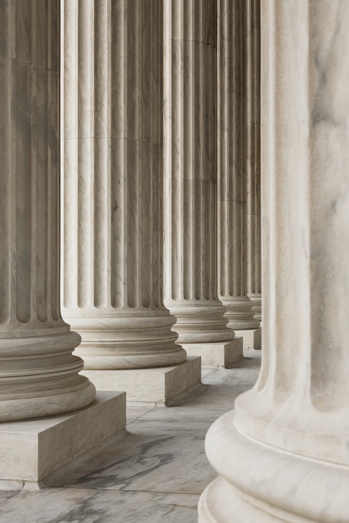 Colonnes d'un palais de justice